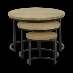 Salontafels & Bijzettafels|Ygo Salontafel S/3 BECCA Rond Mango