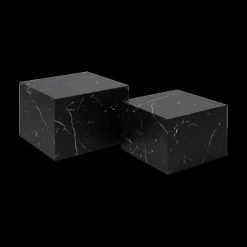 Salontafels & Bijzettafels|Ygo Salontafel S/2 LIVA Marmerlook Zwart