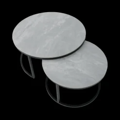 Salontafels & Bijzettafels|Ygo Salontafel S/2 TWINNY Steen Grijs