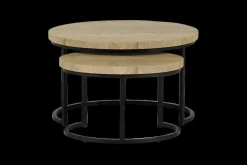 Salontafels & Bijzettafels|Ygo Salontafel Set van 2 CREEK Natur