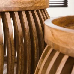 Salontafels & Bijzettafels|Ygo Salontafel Set van 2 LOUA Mango