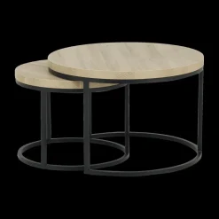 Salontafels & Bijzettafels|Ygo Salontafel Set van 2 SIGNA French Oak