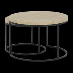 Salontafels & Bijzettafels|Ygo Salontafel Set van 2 SIGNA French Oak