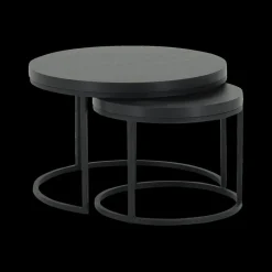 Salontafels & Bijzettafels|Ygo Salontafel Set van 2 SIGNA Nox Zwart