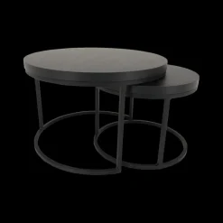 Salontafels & Bijzettafels|Ygo Salontafel Set van 2 SIGNA Nox Zwart