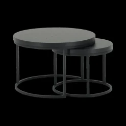 Salontafels & Bijzettafels|Ygo Salontafel Set van 2 SIGNA Nox Zwart