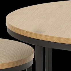 Salontafels & Bijzettafels|Ygo Salontafel Set van 2 VICARI Wild Oak