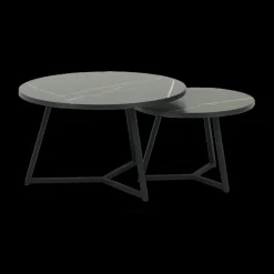 Salontafels & Bijzettafels|Ygo Salontafel Set van 2 ZYAN Marble Bromo