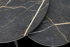 Salontafels & Bijzettafels|Ygo Salontafel Set van 2 ZYAN Marble Bromo