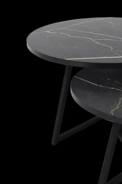Salontafels & Bijzettafels|Ygo Salontafel Set van 2 ZYAN Marble Bromo