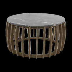 Salontafels & Bijzettafels|Ygo Salontafel SKY Ø77 zwart marmer