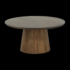 Salontafels & Bijzettafels|Ygo Salontafel SUNDAR Ø80 Mango Donkerbruin