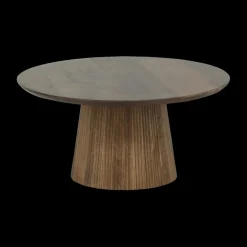 Salontafels & Bijzettafels|Ygo Salontafel SUNDAR Ø80 Mango Donkerbruin