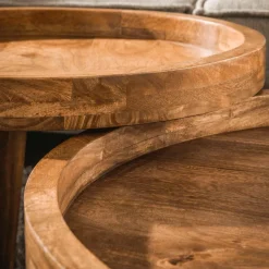 Salontafels & Bijzettafels|Ygo Salontafel VAIANA S/2 Massief Mango