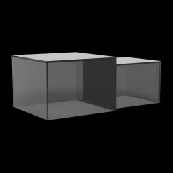 Salontafels & Bijzettafels|Ygo Salontafelset LIVA Glass Smoked