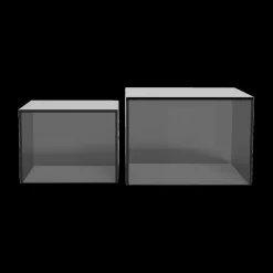 Salontafels & Bijzettafels|Ygo Salontafelset LIVA Glass Smoked