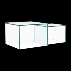Salontafels & Bijzettafels|Ygo Salontafelset LIVA Glass Crystal Clear