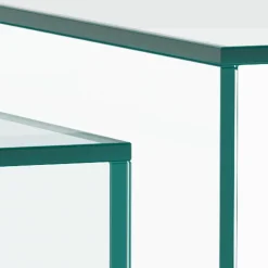 Salontafels & Bijzettafels|Ygo Salontafelset LIVA Glass Crystal Clear