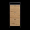 Schoenkasten & Rekken|Ygo Schoenenkast BOKSKAP 3L/Legger (Wild Oak), B56-H129-D30