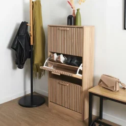 Schoenkasten & Rekken|Ygo Schoenenkast CALUNA Naturel