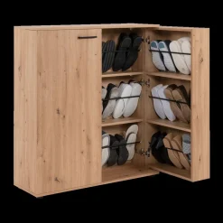 Schoenkasten & Rekken|Ygo Schoenenkast EMILIO Artisan Eik B100