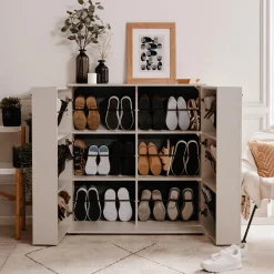 Schoenkasten & Rekken|Ygo Schoenenkast EMILIO B100-H110 Beige