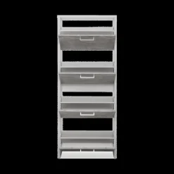 Schoenkasten & Rekken|Ygo Schoenenkast 4L, B64-H158, Wit-Beton