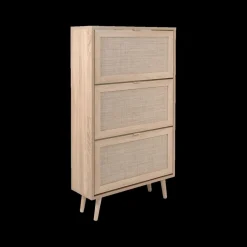 Schoenkasten & Rekken|Ygo Schoenenkast 3L EIVISSA Sonoma Eik/Riet