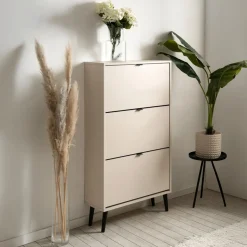 Schoenkasten & Rekken|Ygo Schoenenkast MADDIE Cappuccino B70