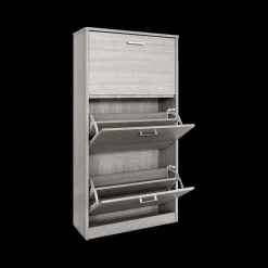 Schoenkasten & Rekken|Ygo Schoenenkast MAUI 3L Grijze Eik