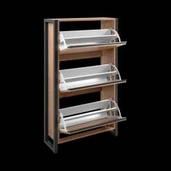 Schoenkasten & Rekken|Ygo Schoenenkast ROCKY Artisan Eik/Antraciet