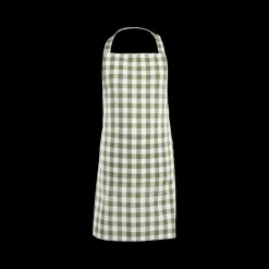 Keukenlinnen|Ygo Schort GINSHA Ruit Olijfgroen
