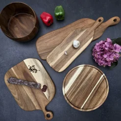 Tafelaccessoires|Servies|Ygo Serveerplank ACARA Acacia Bruin Breed