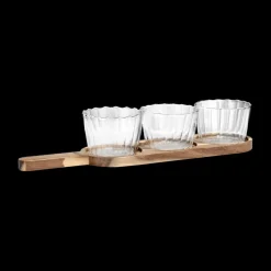 Tafelaccessoires|Servies|Ygo Serveerset MEDEA Acacia/3Potjes Glas