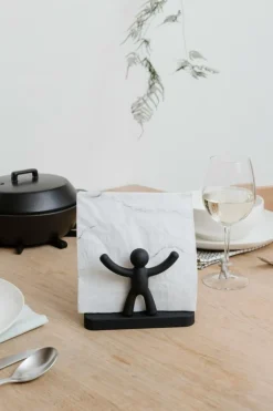Tafelaccessoires|Ygo Servettenhouder BUDDY Zwart