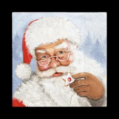 Kerst|Ygo Serviet SANTA S/20 Wit/Blauw/Rood