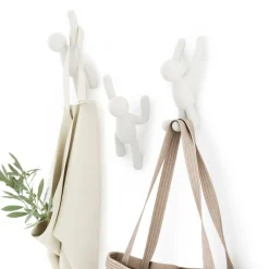 Opbergen|Ygo Set 3 Kapstok BUDDY Wit Ass.