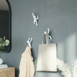 Opbergen|Ygo Set 3 Kapstok BUDDY Wit Ass.