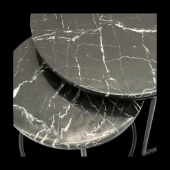 Salontafels & Bijzettafels|Ygo Set van 2 bijzettafels ARKYN Zwart