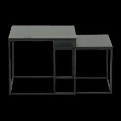 Salontafels & Bijzettafels|Ygo Set van 2 bijzettafels MIC Noir