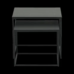 Salontafels & Bijzettafels|Ygo Set van 2 bijzettafels MIC Noir
