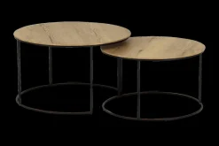 Salontafels & Bijzettafels|Ygo Set van 2 salontafels EDUARD Mango