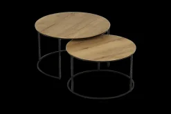 Salontafels & Bijzettafels|Ygo Set van 2 salontafels EDUARD Mango