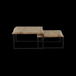 Salontafels & Bijzettafels|Ygo Set van 2 salontafels ETHAN Massief Acacia naturel
