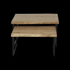 Salontafels & Bijzettafels|Ygo Set van 2 salontafels ETHAN Massief Acacia naturel