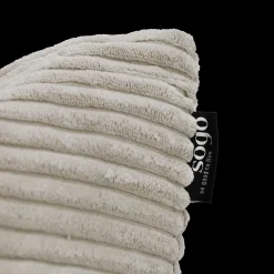 Sierkussens & Plaids|Ygo Sierkussen MILLY Ribfluweel Lichtgrijs