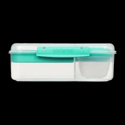 Lunchboxes & Drinkbussen|To Go|Ygo Sis.ToGo Lunchbox 4 Comp./Yog.potje Minty