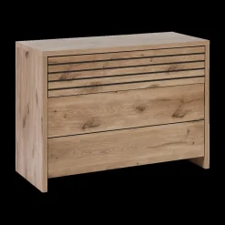 Slaapkamers|Ygo Slaapkamer ILJA: Kleerkast B280 + Bed 180x200/2 Nachttafels + Commode B111