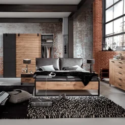 Slaapkamers|Ygo Slaapkamer KICK: Kleerkast 250cm + Bed 180x200 + 2x Nachttafels