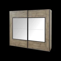 Slaapkamers|Ygo Slaapkamer LAFON: Kleerkast 245cm + Bed 140x200 + Commode + 2x Nachttafels